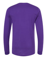 BELLA+CANVAS 3501 Team Purple - back, blank shirt
