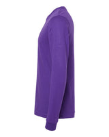BELLA+CANVAS 3501 Team Purple - side, blank shirt