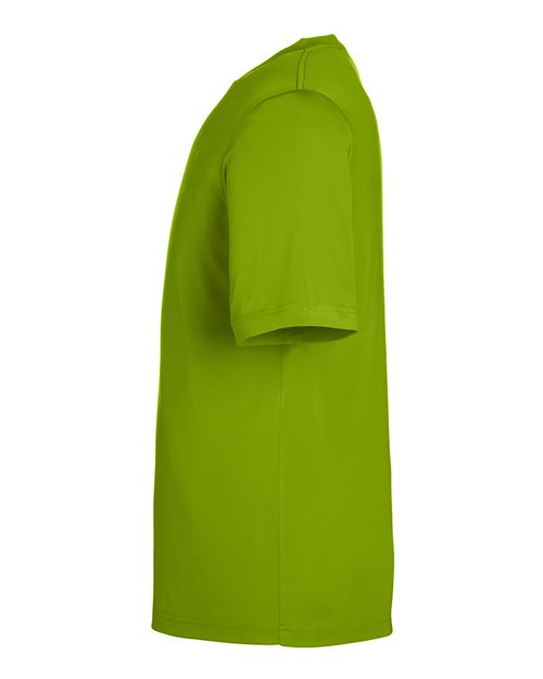 CORE365 CE10 Acid Green performance shirt - Sleeve and side view