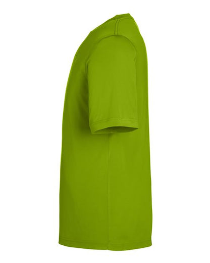 CORE365 CE10 Acid Green performance shirt - Sleeve and side view