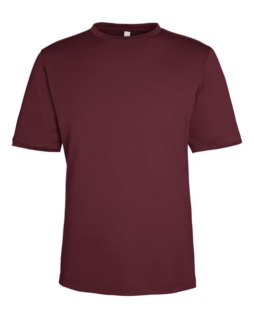 CORE365 CE10 Burgundy performance shirt - Front view