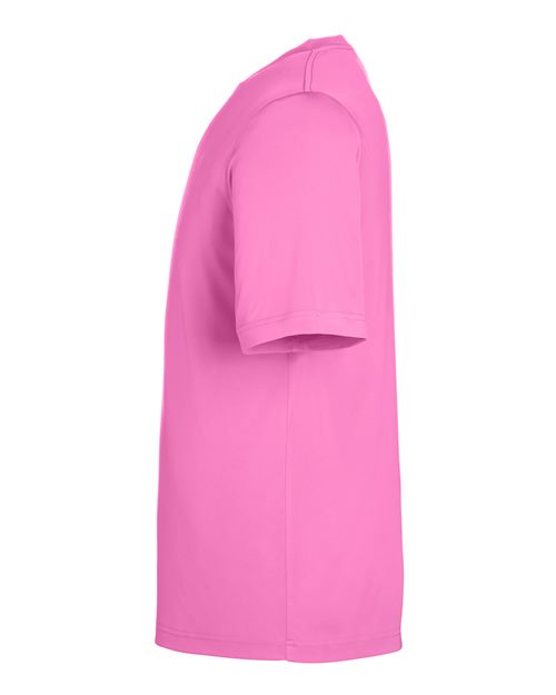 CORE365 CE10 Charity Pink performance shirt - Sleeve and side view