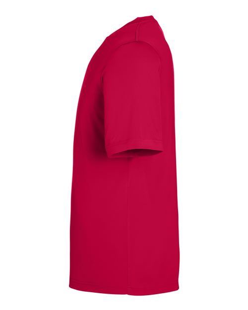 CORE365 CE10 Classic Red performance shirt - Sleeve and side view