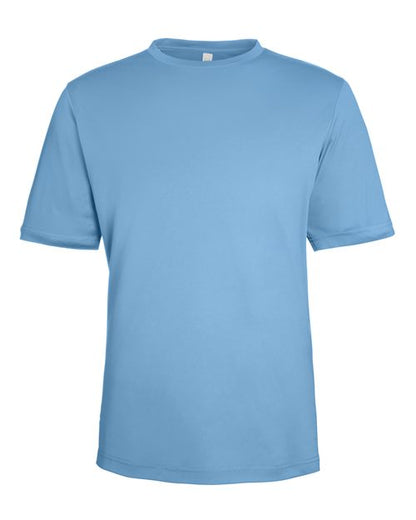 CORE365 CE10 Columbia Blue performance shirt - Front view