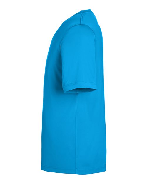 CORE365 CE10 Electric Blue performance shirt - Sleeve and side view