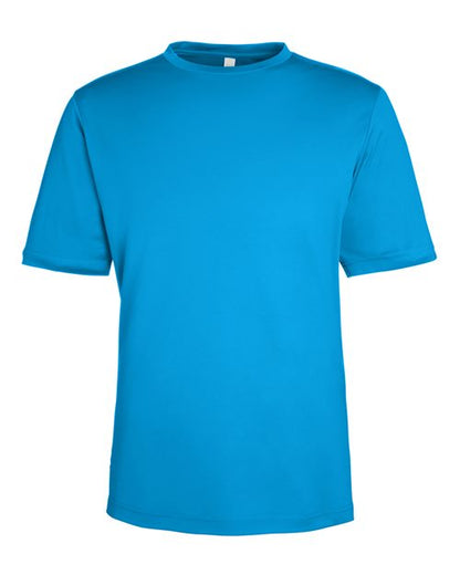 CORE365 CE10 Electric Blue performance shirt - Front view