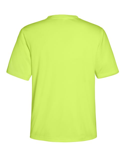 CORE365 CE10 Safety Yellow performance shirt - Back view