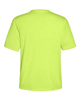 CORE365 CE10 Safety Yellow performance shirt - Back view