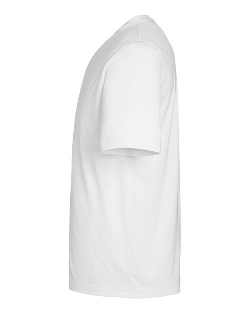CORE365 CE10 White performance shirt - Sleeve and side view