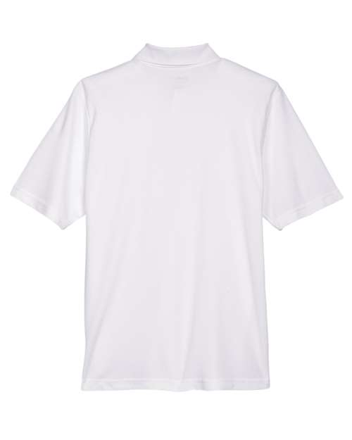 CORE365 88181 White polo - Back view