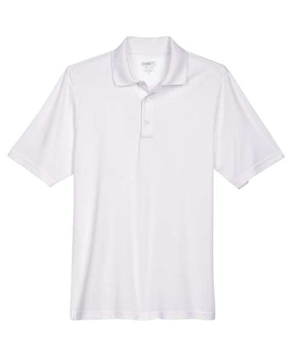 CORE365 88181 White polo - Front view