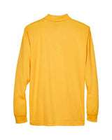 CORE365 88192 Campus Gold long-sleeve polo - Back view