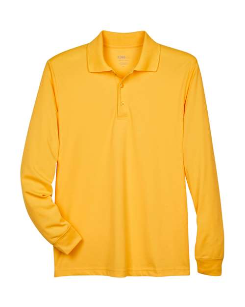 CORE365 88192 Campus Gold long-sleeve polo - Front view