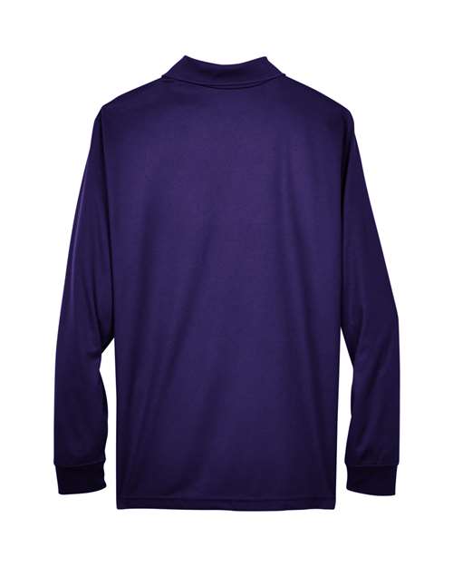 CORE365 88192 Campus Purple long-sleeve polo - Back view