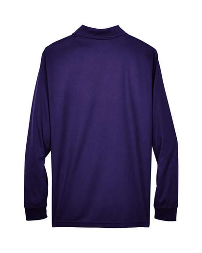 CORE365 88192 Campus Purple long-sleeve polo - Back view