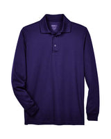 CORE365 88192 Campus Purple long-sleeve polo - Front view