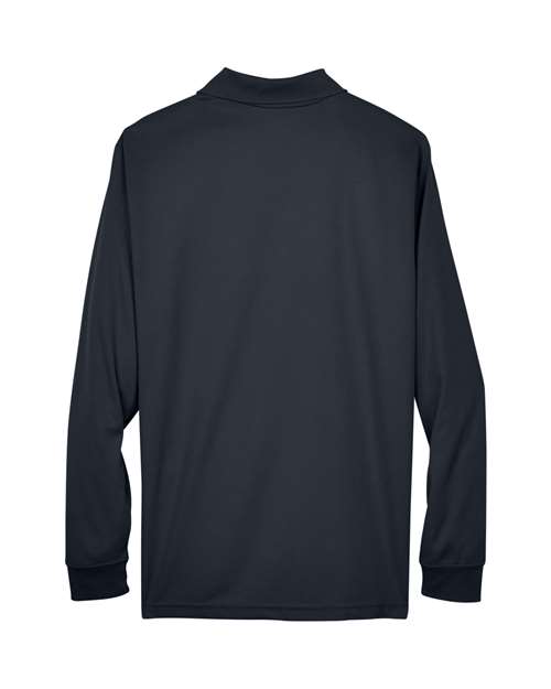 CORE365 88192 Carbon long-sleeve polo - Back view