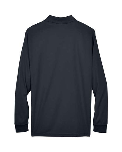 CORE365 88192 Carbon long-sleeve polo - Back view