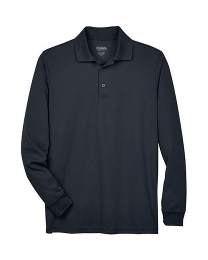 CORE365 88192 Carbon long-sleeve polo - Front view