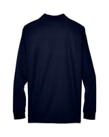 CORE365 88192 Classic Navy long-sleeve polo - Back view