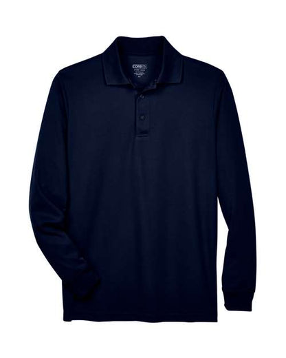 CORE365 88192 Classic Navy long-sleeve polo - Front view