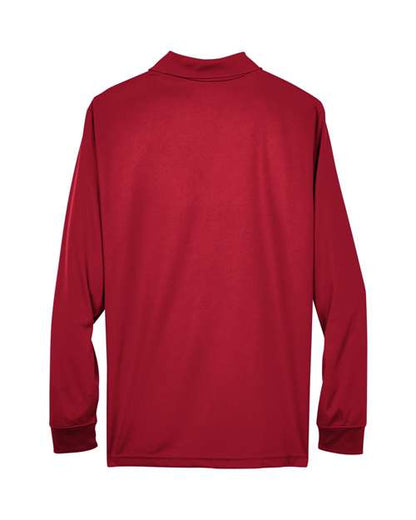 CORE365 88192 Classic Red long-sleeve polo - Back view