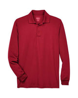 CORE365 88192 Classic Red long-sleeve polo - Front view