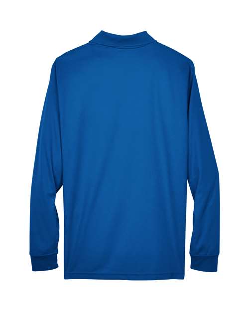 CORE365 88192 True Royal long-sleeve polo - Back view