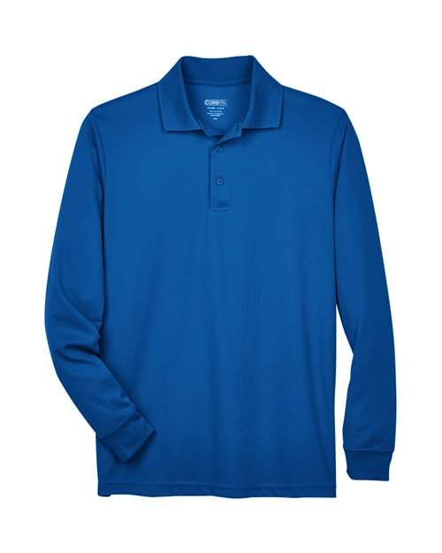 CORE365 88192 True Royal long-sleeve polo - Front view