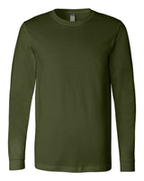 BELLA+CANVAS 3501 Olive - front, blank shirt
