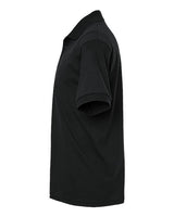 Gildan 8800 Black polo - Sleeve and side view