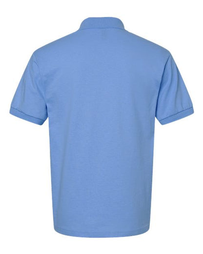 Gildan 8800 Carolina Blue polo - Back view