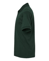 Gildan 8800 Forest Green polo - Sleeve and side view