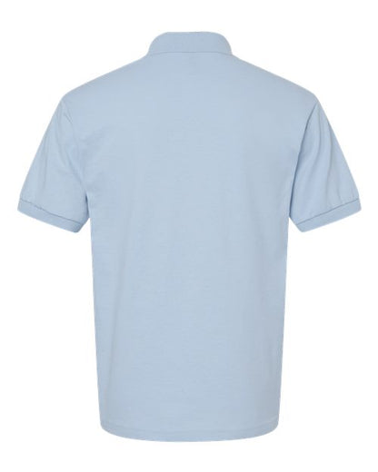 Gildan 8800 Light Blue polo - Back view