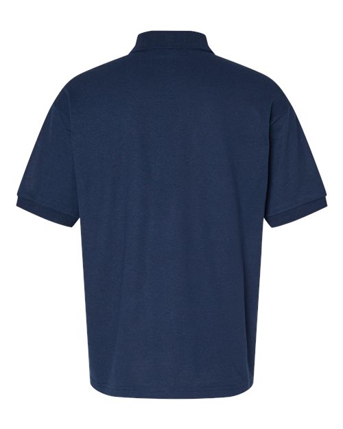 Gildan 8800 Navy polo - Back view