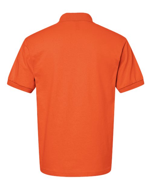 Gildan 8800 Orange polo - Back view