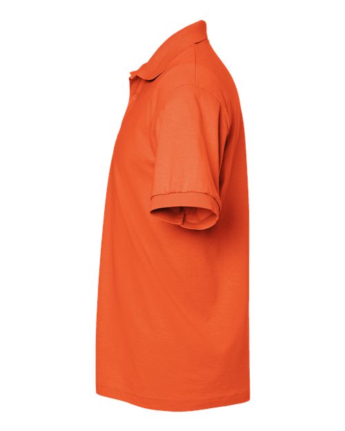 Gildan 8800 Orange polo - Sleeve and side view