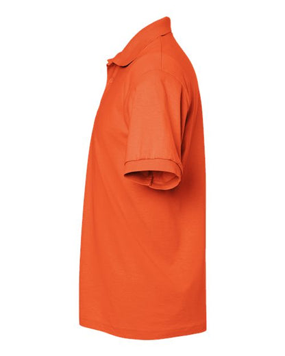 Gildan 8800 Orange polo - Sleeve and side view