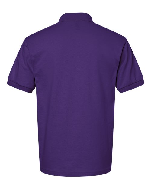 Gildan 8800 Purple polo - Back view