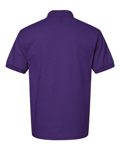 Gildan 8800 Purple polo - Back view