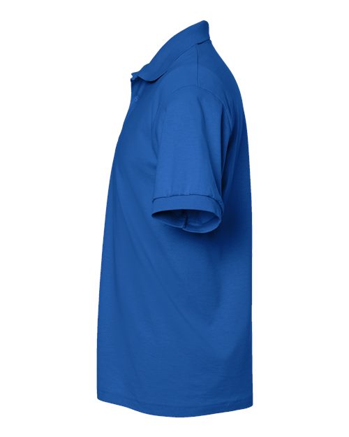 Gildan 8800 Royal polo - Sleeve and side view