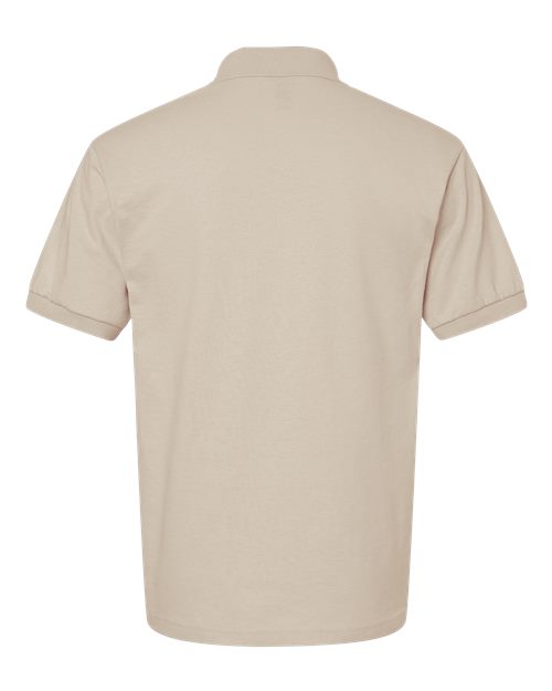Gildan 8800 Sand polo - Back view