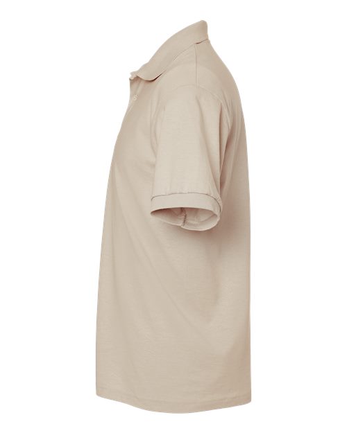 Gildan 8800 Sand polo - Sleeve and side view
