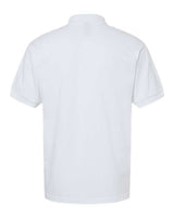 Gildan 8800 White polo - Back view