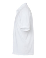 Gildan 8800 White polo - Sleeve and side view