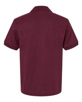Gildan 8800 Maroon polo - Back view