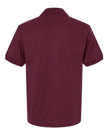 Gildan 8800 Maroon polo - Back view