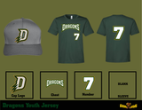 Dragons Jersey/Shirt & Cap Combo
