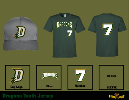 Dragons Jersey/Shirt & Cap Combo