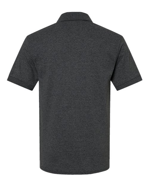Gildan 8800 Dark Heather polo - Back view